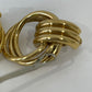 Vtg Napier Signed Gold Tone Screw Back Earrings