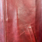 Vtg Gap Red Zip Front Leather Crop Jacket Sz Small
