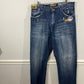 Vtg Akademiks Baggy Distressed Jeans sz 38