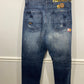 Vtg Akademiks Baggy Distressed Jeans sz 38