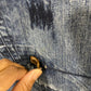 Vtg Akademiks Baggy Distressed Jeans sz 38