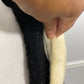 Lilli Ann Blonde Mink Collar Nubby Black Wool Jacket sz XS/S