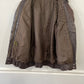 Vtg 80’s Brown Lamb Leather Bomber Jacket sz L