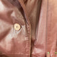 Etienne Aigner Burgundy Oxblood Leather Car Coat Sz M