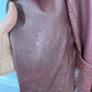 Etienne Aigner Burgundy Oxblood Leather Car Coat Sz M