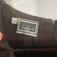 Luisa Spagnoli 89’s Brown Pinstriped Sheath Dress Sz 42 IT