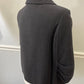 Vtg Oscar de la Renta Black Boiled Wool Cropped Jacket Sz 8