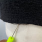 Vtg Oscar de la Renta Black Boiled Wool Cropped Jacket Sz 8