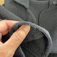 Vtg Oscar de la Renta Black Boiled Wool Cropped Jacket Sz 8