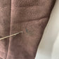 Vtg Bloomingdale’s Brown Shearling Coat Sheepskin Suede Leather sz 10