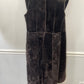 Vtg Bloomingdale’s Brown Shearling Coat Sheepskin Suede Leather sz 10