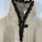 Custom Made Beige Brown Wool Poncho