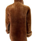 Vtg 80’s L Frank Co Washington Mano Schwartz Fur Salon Brown Faux Fur Teddy Coat sz L