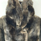 Vtg 80’s Faux Fur Dark Chocolate Brown Mink Coat Sz L/XL