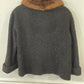 1960’s Norman Hartnell Black Curly Persian Lamb Fur Wool Coat Sz M/L