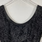 Black Sequined Cocktail Maxi Dress Sz Small
