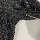 Black Sequined Cocktail Maxi Dress Sz Small