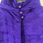 Vtg Lillie Rubin Purple Silk Long Sleeved Blouse Sz 4
