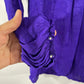 Vtg Lillie Rubin Purple Silk Long Sleeved Blouse Sz 4