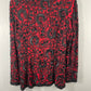 Niteline by della Roufogali Red & Black Silk beaded and sequined Jacket Sz L