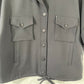 Vtg Alex Coleman Sportswear Black Military Style Jacket Sz L
