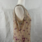 Vintage Adriana Papell Occasions Sleeveless Silk Beaded & Embroidered Size M