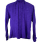 Vtg Lillie Rubin Purple Silk Long Sleeved Blouse Sz 4
