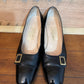 Salvatore Ferragamo Black Buckle Pumps Pumps Sz 9.5 AA