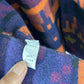 Vtg Native Southwestern Aztec Navajo Print Wool Blanket Jacket sz L