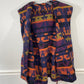 Vtg Native Southwestern Aztec Navajo Print Wool Blanket Jacket sz L