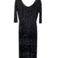 Black Sequined Cocktail Maxi Dress Sz Small