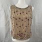 Vintage Adriana Papell Occasions Sleeveless Silk Beaded & Embroidered Size M