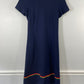 Vtg 60’s Jamison Blue Wool Sheath Dress sz XS